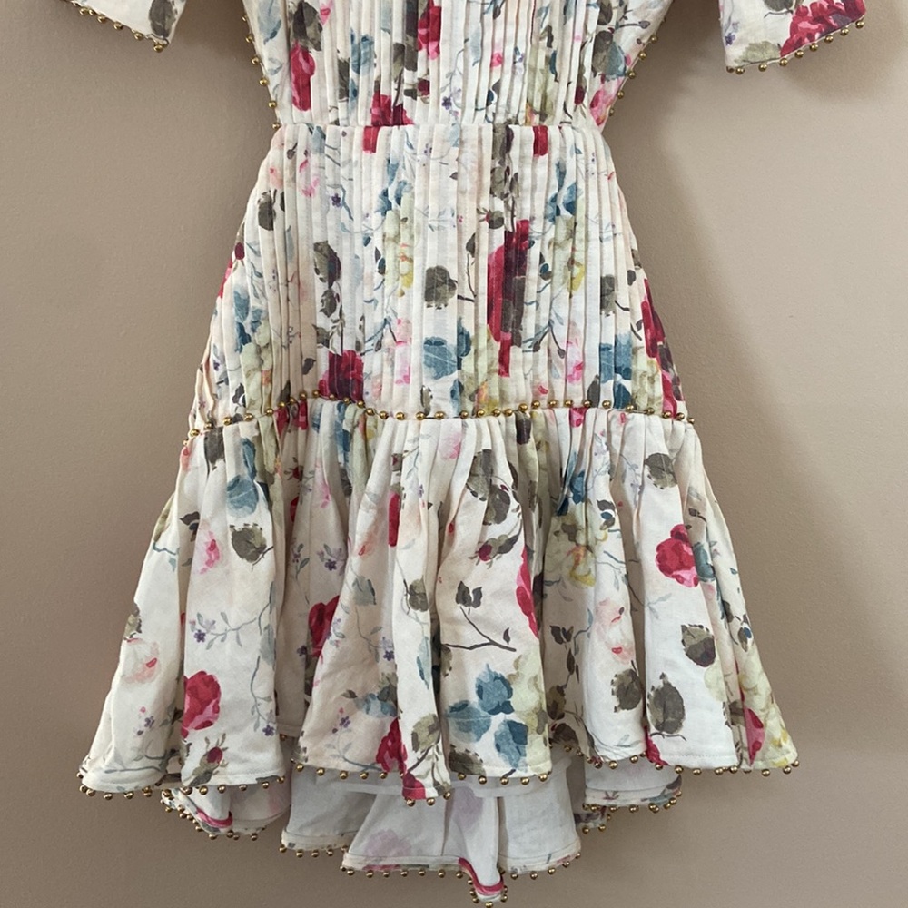 Zimmermann- RUNWAY Mischief Corset Laced Dress in Floral - Picture 11 of 14